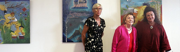 Exposition Danielle Le Bricquir et Claudine Loquen à la galerie du Trait d’union (Saint-Julien)